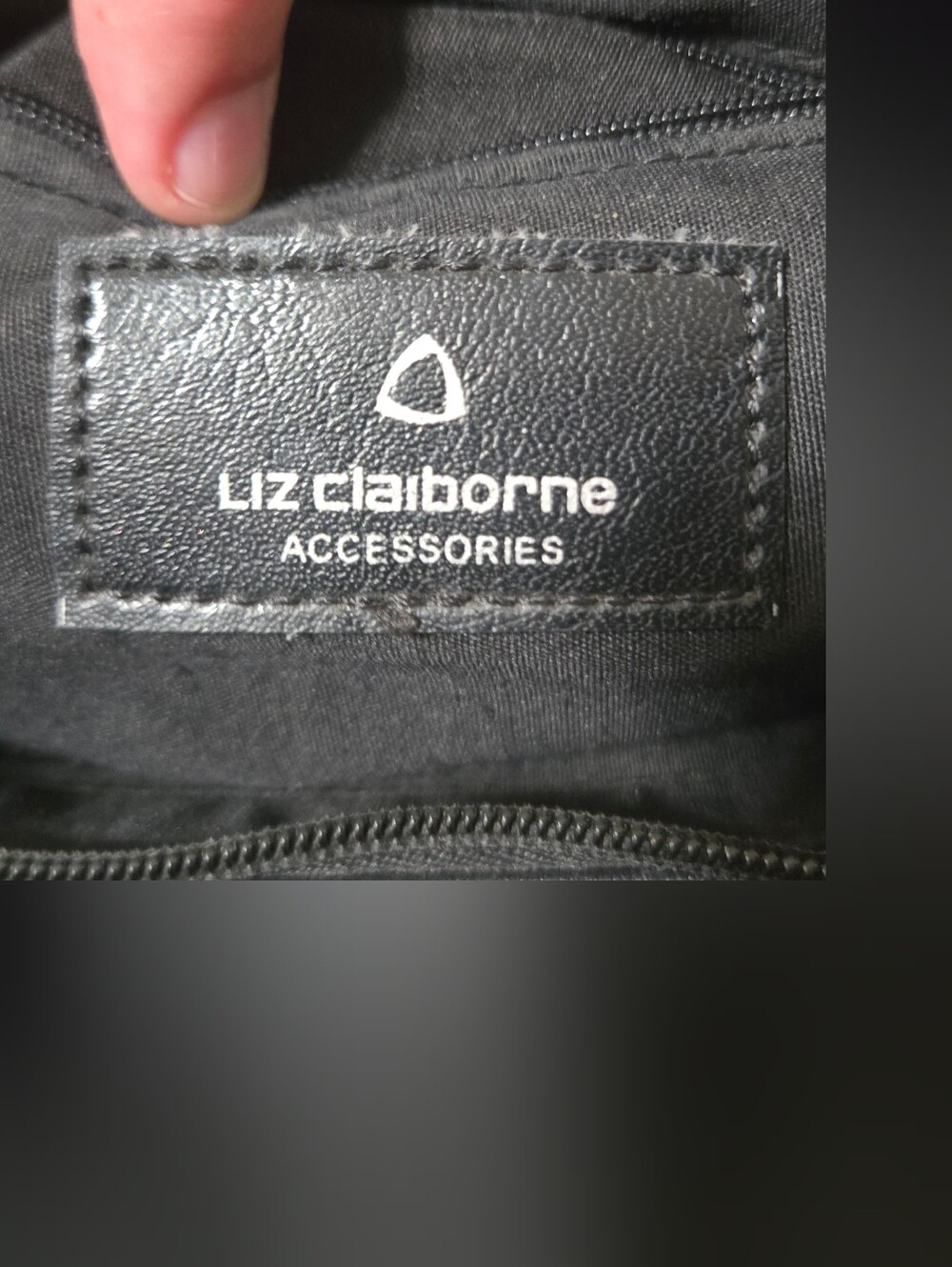 Liz Claiborne Collection Black Leather Shoulder Bag - Picture 8 of 8